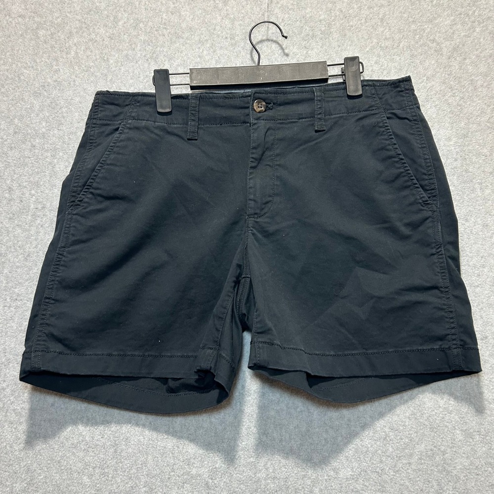 Gap Womens Black Original Chino Shorts Cotton Twill Stretch Size 10